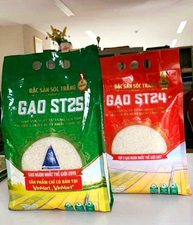 Sản phẩm Gạo ST25 lúa – tôm đượ đưa đến người tiêu dùng qua hệ thống Vinmart và Vinmart+